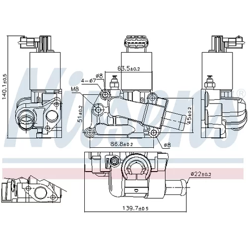 EGR ventil NISSENS 98204 - obr. 6