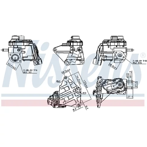 EGR ventil NISSENS 98348