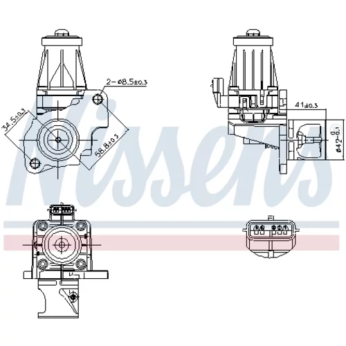 EGR ventil NISSENS 98401 - obr. 5