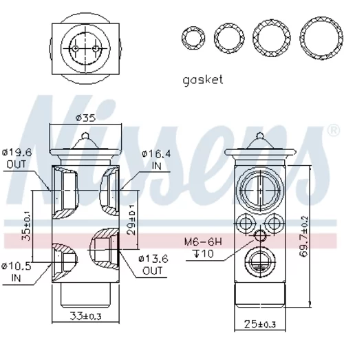 Expanzný ventil klimatizácie 999228 /NISSENS/ - obr. 5