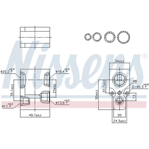 Expanzný ventil klimatizácie NISSENS 999349 - obr. 5