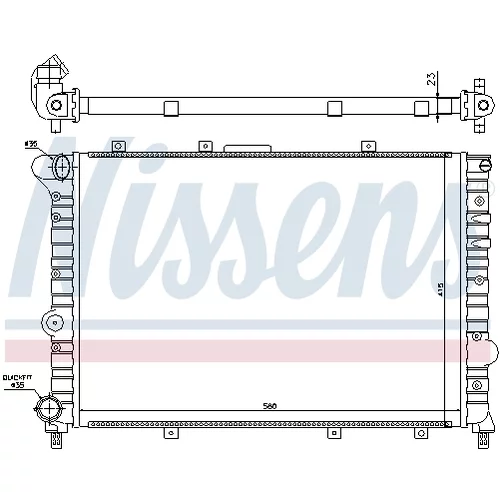 Chladič motora NISSENS 60041 - obr. 4