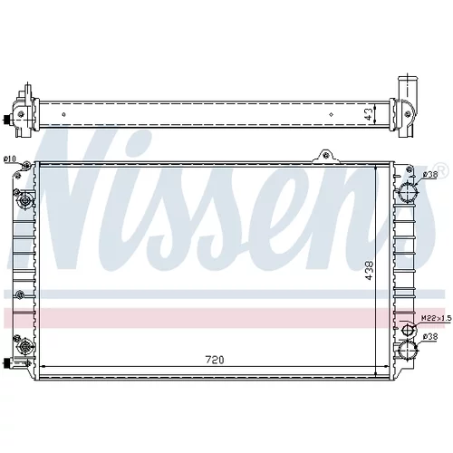 Chladič motora NISSENS 60239 - obr. 5