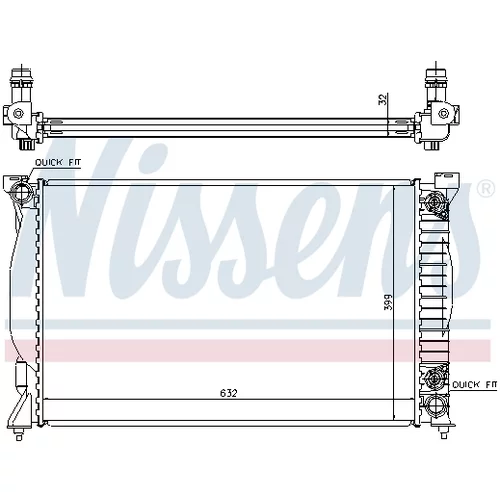 Chladič motora NISSENS 60300A - obr. 4