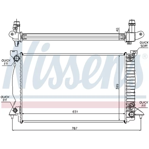 Chladič motora NISSENS 60314A - obr. 5