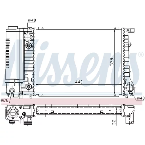 Chladič motora NISSENS 60703A - obr. 4