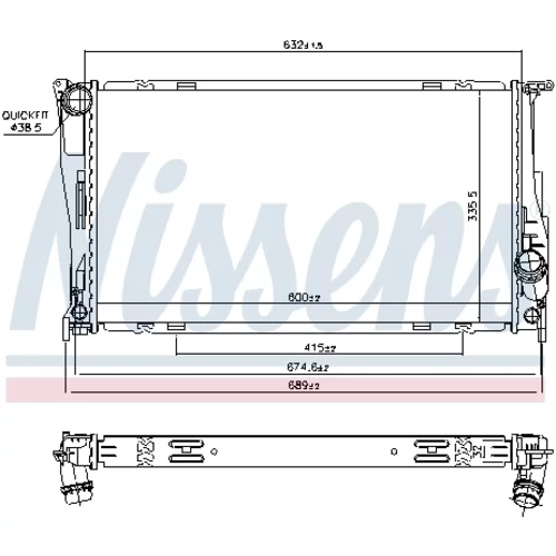 Chladič motora 60832 /NISSENS/ - obr. 5