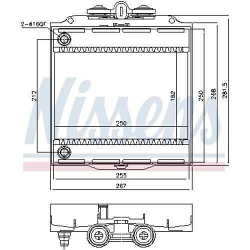 Chladič motora NISSENS 60873 - obr. 4