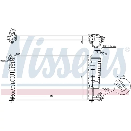 Chladič motora NISSENS 61318A - obr. 5