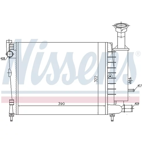 Chladič motora NISSENS 61354 - obr. 5