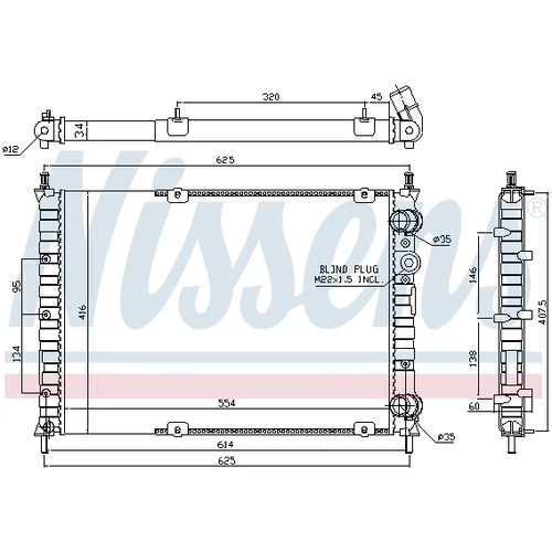 Chladič motora 61879A /NISSENS/ - obr. 4