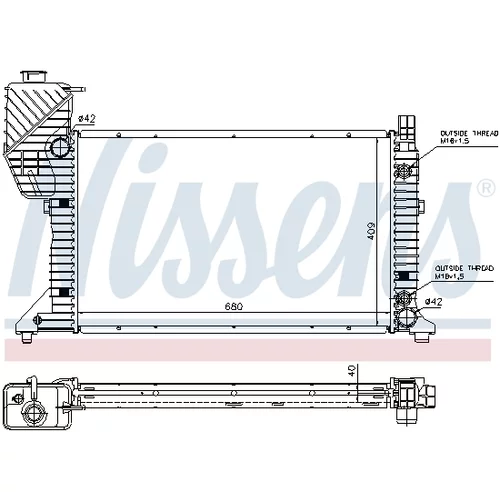 Chladič motora NISSENS 62686A - obr. 5