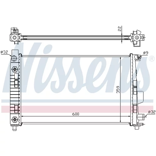 Chladič motora NISSENS 62781A - obr. 4