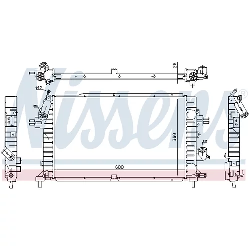 Chladič motora NISSENS 63029A - obr. 4