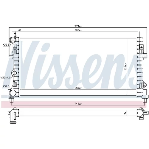 Chladič motora 640012 /NISSENS/ - obr. 4