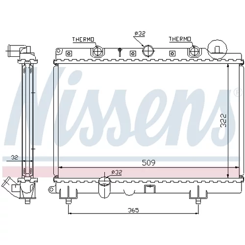 Chladič motora NISSENS 64305A - obr. 7