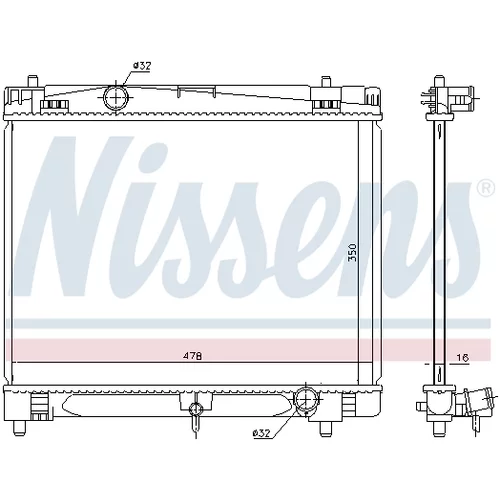 Chladič motora NISSENS 646877 - obr. 4