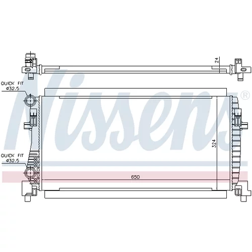 Chladič motora NISSENS 65317 - obr. 4