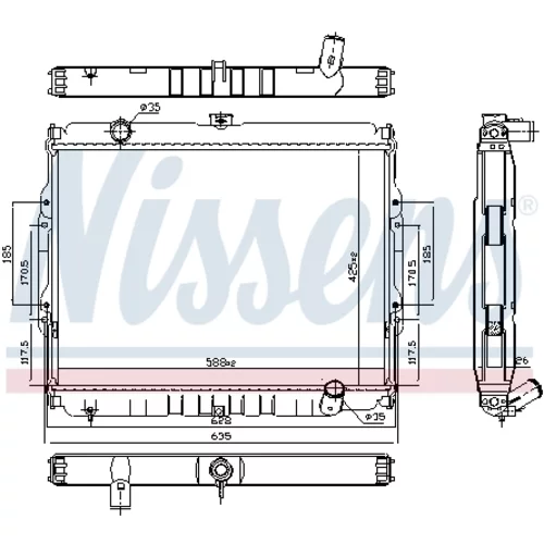 Chladič motora NISSENS 67046 - obr. 4