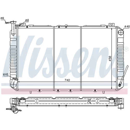 Chladič motora NISSENS 67327 - obr. 4