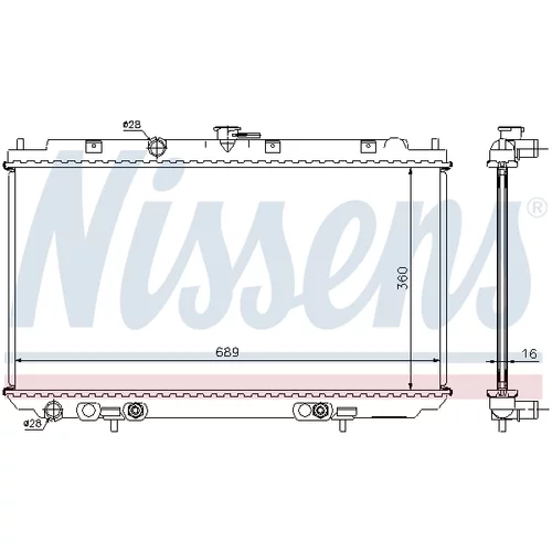 Chladič motora NISSENS 67345A - obr. 5