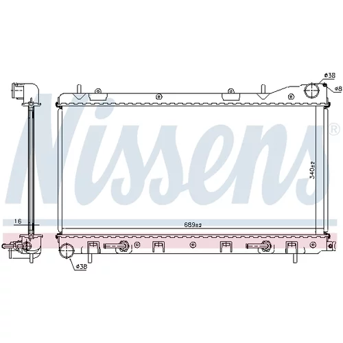 Chladič motora NISSENS 67707A - obr. 5