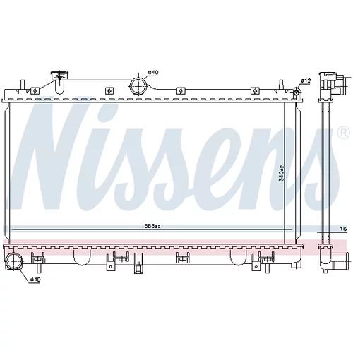 Chladič motora NISSENS 67724 - obr. 4