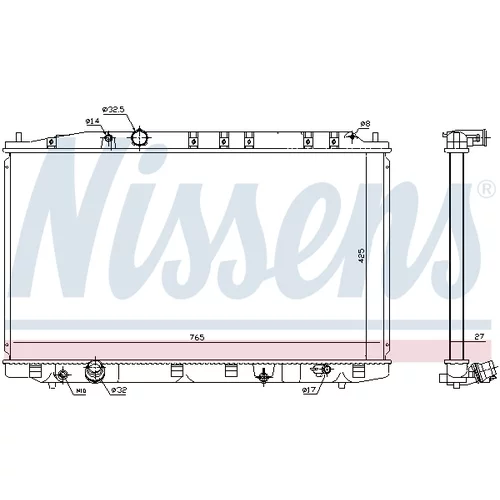 Chladič motora NISSENS 68137 - obr. 6