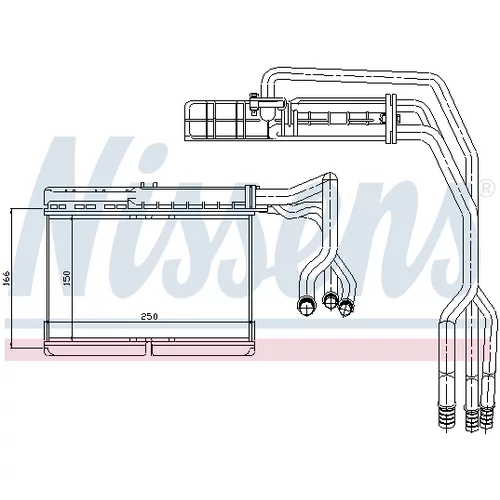 Výmenník tepla vnútorného kúrenia NISSENS 70506 - obr. 5