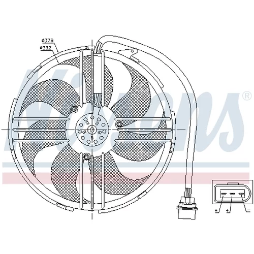 Ventilátor chladenia motora NISSENS 85551 - obr. 5