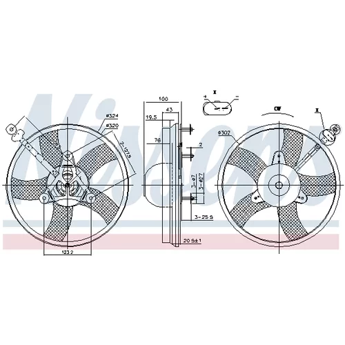 Ventilátor chladenia motora NISSENS 85759 - obr. 5