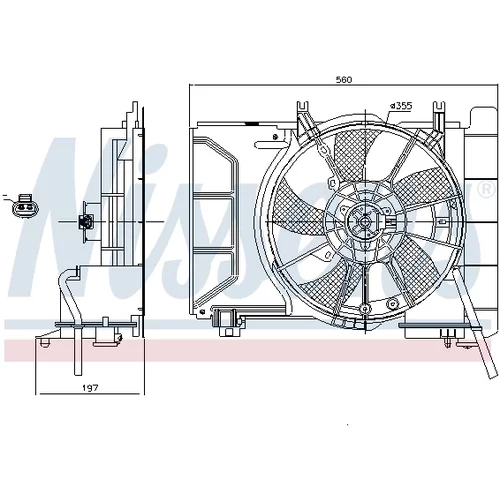 Ventilátor chladenia motora NISSENS 85941 - obr. 5