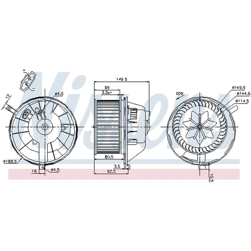 Vnútorný ventilátor 87144 /NISSENS/ - obr. 5