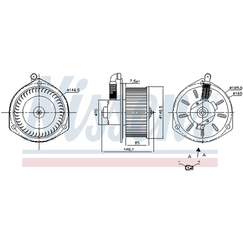 Vnútorný ventilátor NISSENS 87163 - obr. 5