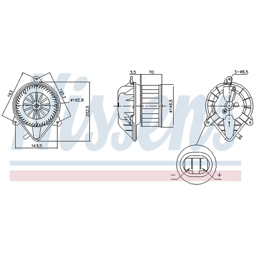 Vnútorný ventilátor NISSENS 87171 - obr. 5