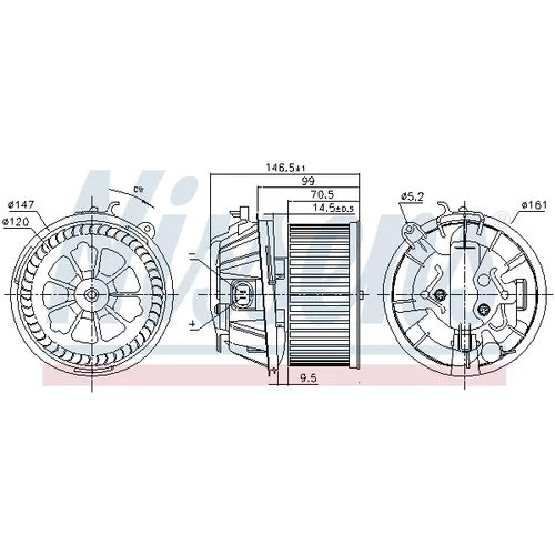 Vnútorný ventilátor NISSENS 87481 - obr. 5