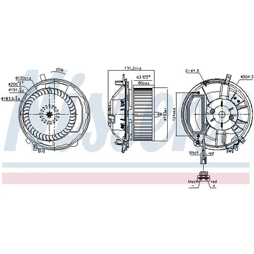 Vnútorný ventilátor NISSENS 87527