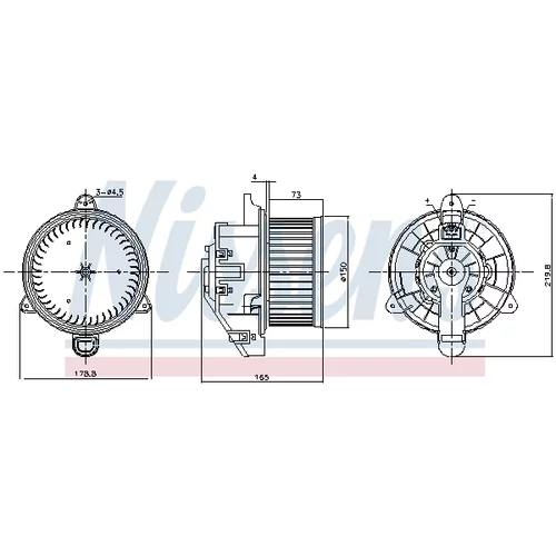 Vnútorný ventilátor NISSENS 87536 - obr. 5