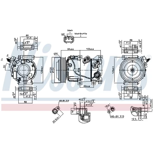 Kompresor klimatizácie NISSENS 890229 - obr. 6