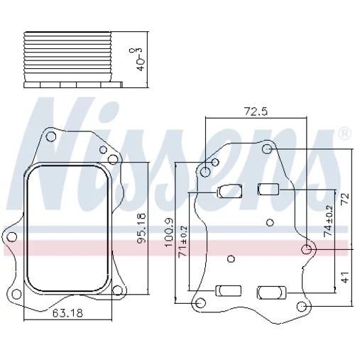 Chladič motorového oleja 91234 /NISSENS/ - obr. 4