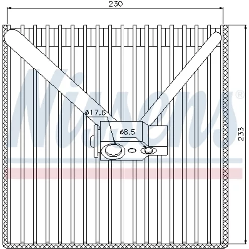 Výparník klimatizácie NISSENS 92250 - obr. 4