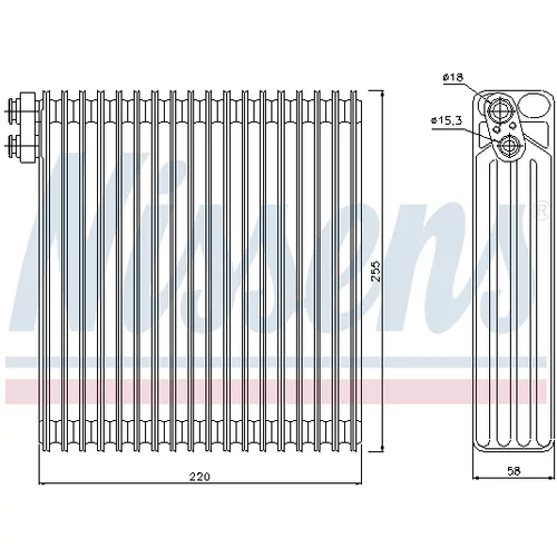 Výparník klimatizácie NISSENS 92283 - obr. 4