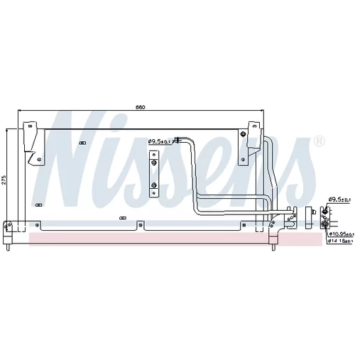 Kondenzátor klimatizácie NISSENS 94228 - obr. 9