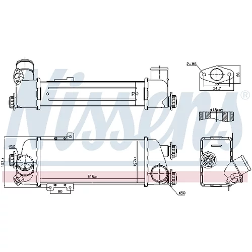 Chladič plniaceho vzduchu NISSENS 96409 - obr. 5