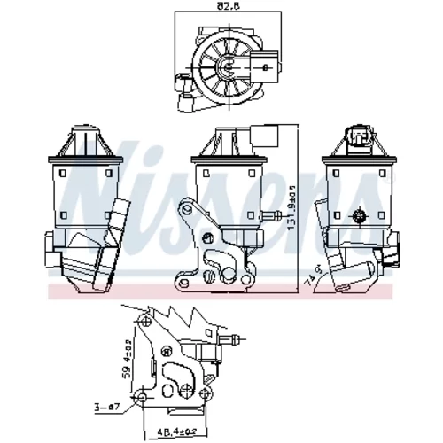 EGR ventil NISSENS 98152 - obr. 6