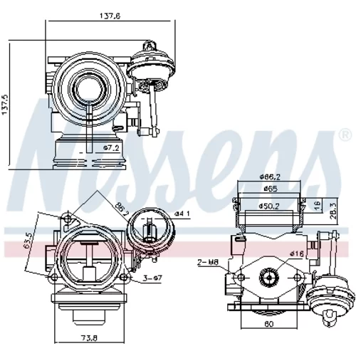 EGR ventil NISSENS 98162 - obr. 7