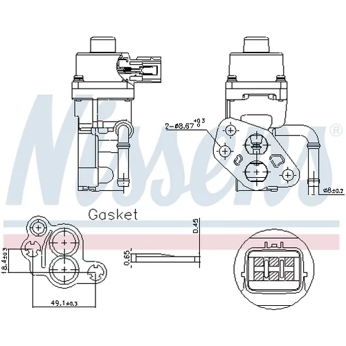 EGR ventil NISSENS 98168 - obr. 6