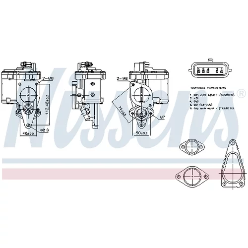 EGR ventil 98272 /NISSENS/