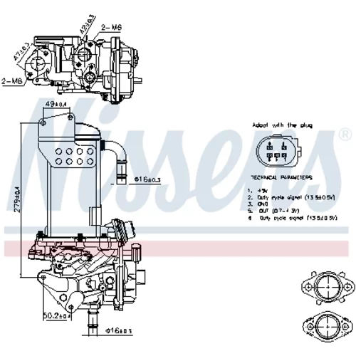 EGR modul 98325 /NISSENS/ - obr. 7