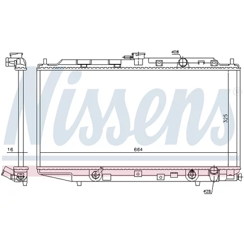 Chladič motora 622551 /NISSENS/ - obr. 4